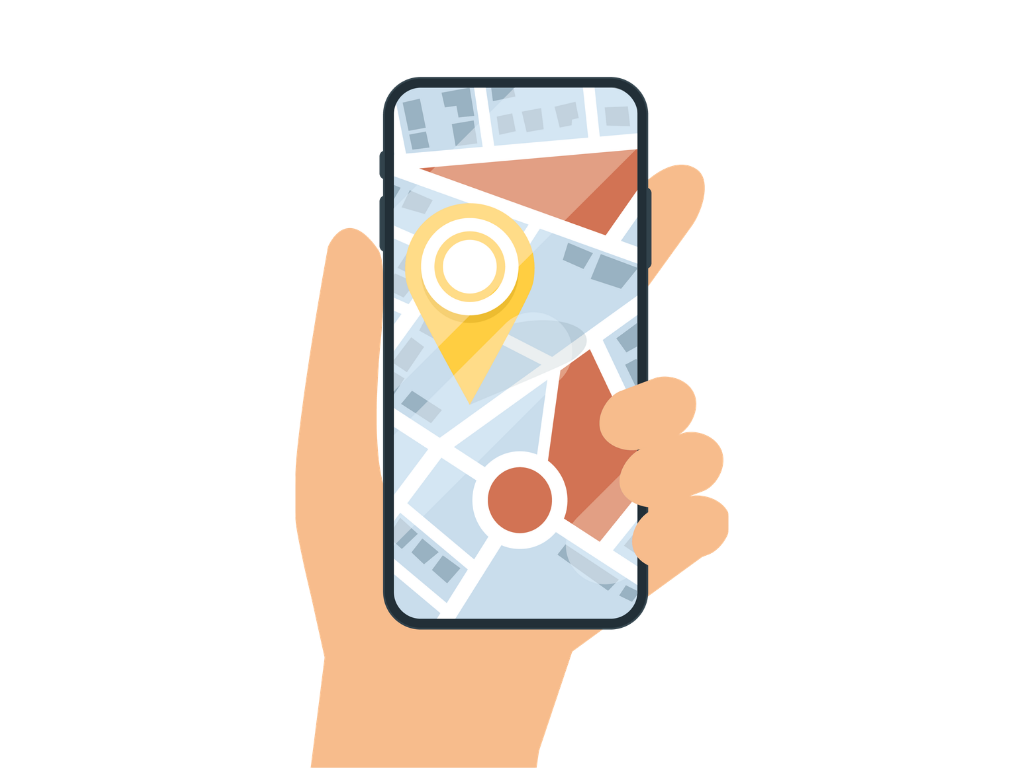 Googleマップ検索で店舗情報が表示されるスマホ画面イメージ